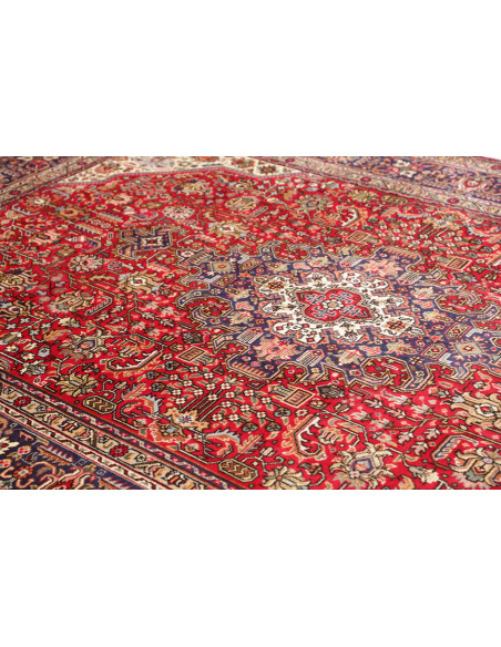 Tappeto Tabriz Persia marrone blu 200x298