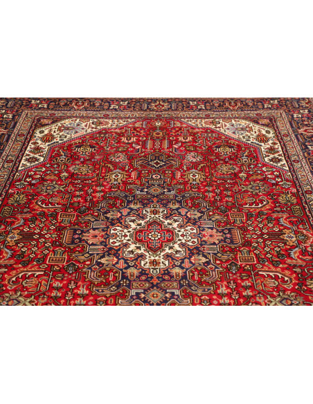 Tappeto Tabriz Persia marrone blu 200x298
