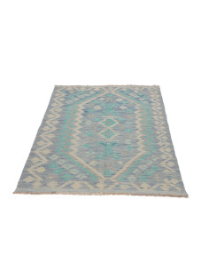 Tappeto Originale Kilim Afghanistan 102x152 Blu 2
