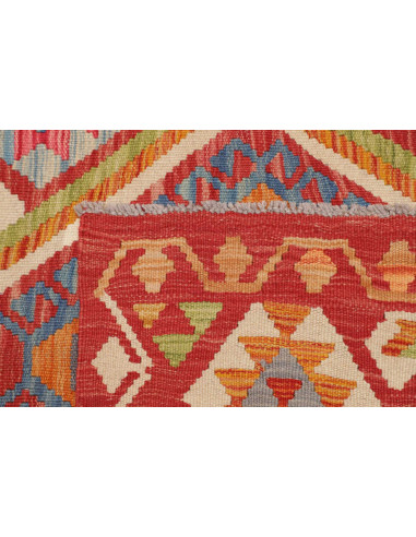 Hand Made Rug Kilim Afghanistan 101x158 Red Blu