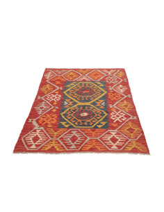 Hand Made Rug Kilim Afghanistan 101x150 Red Ora 2
