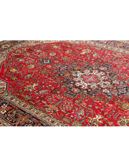 Tappeto Tabriz Persia marrone blu 203x295