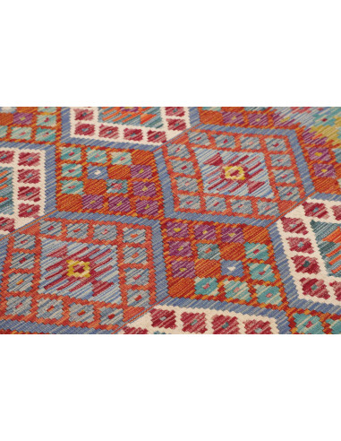 Hand Made Rug Kilim Afghanistan 124x204 Orange