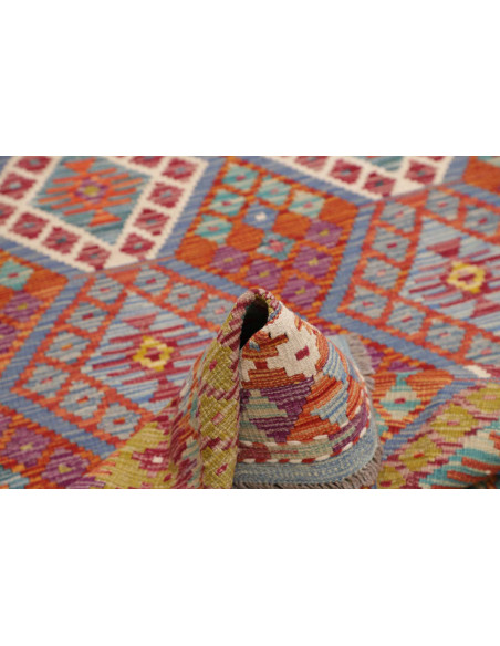 Hand Made Rug Kilim Afghanistan 124x204 Orange