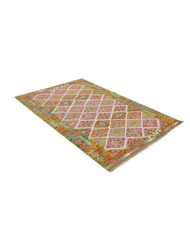 Hand Made Rug Kilim Afghanistan 124x190 Green M