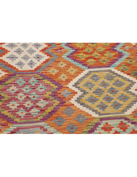 Hand Made Rug Kilim Afghanistan 125x196 Orange