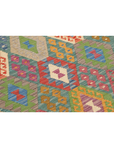 Hand Made Rug Kilim Afghanistan 127x173 Blue Gr