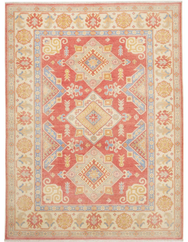 Tappeto Kazak Afghanistan 150x202 Rosso Terraco