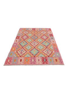 Hand Made Rug Kilim Afghanistan 124x195 Pink Re 2