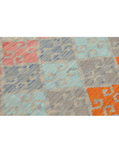 Tappeto Originale Kilim Afghanistan 129x176 Blu