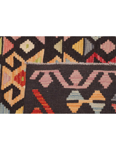 Hand Made Rug Kilim Afghanistan 119x174 Black M