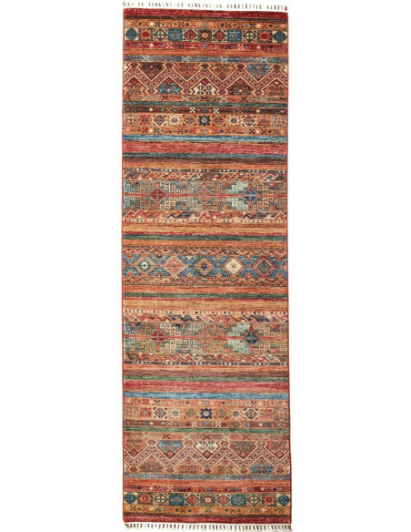 Rug Samarkand Pakistan 81x251 Terracotta Teal B