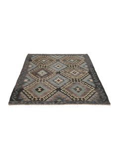 Hand Made Rug Kilim Afghanistan 122x175 Grey Bl 2