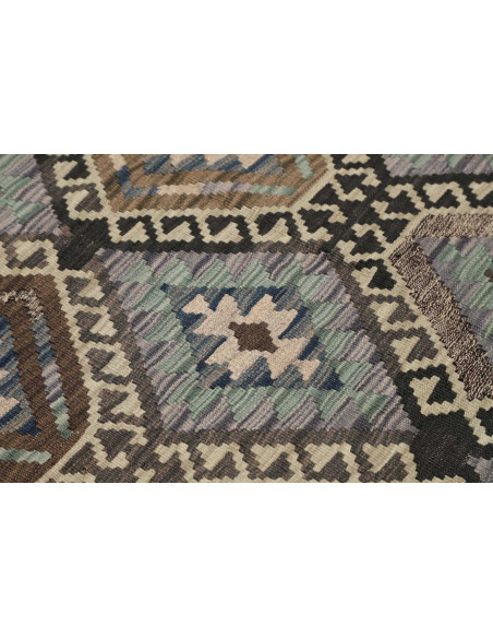Hand Made Rug Kilim Afghanistan 122x175 Grey Bl