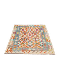 Hand Made Rug Kilim Afghanistan 105x153 Ivory B 2