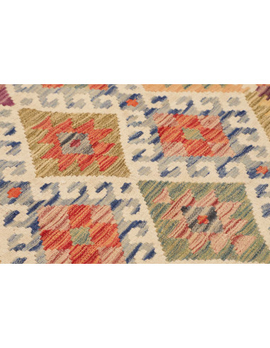 Hand Made Rug Kilim Afghanistan 95x196 Orange M