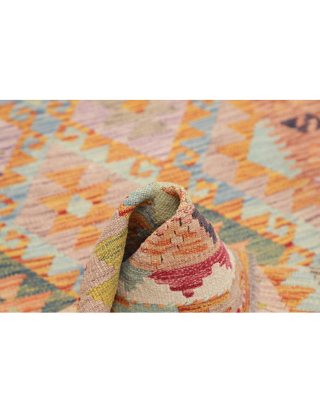 Hand Made Rug Kilim Afghanistan 98x196 Orange B