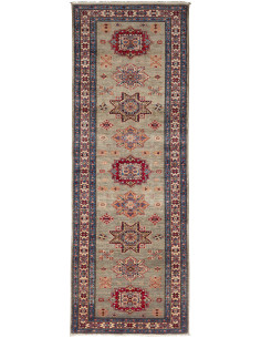 Tappeto Kazak Fine Pakistan 79x243 Verde Polver