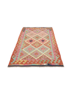 Hand Made Rug Kilim Afghanistan 102x207 Coral O 2