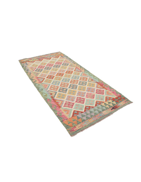 Hand Made Rug Kilim Afghanistan 102x216 Pastel