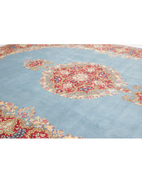 Rug Kerman Persia sky blue 280x385