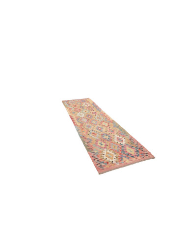 Hand Made Rug Kilim Afghanistan 87x298 Beige Re