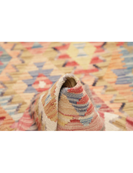 Hand Made Rug Kilim Afghanistan 87x298 Beige Re