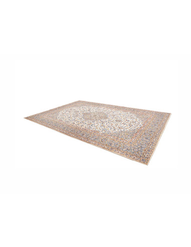 Hand Made Rug Kashan Persia 250x346 Cream Blue
