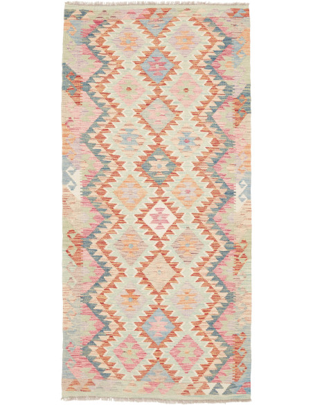 Rug Kilim Afghanistan beige yellow 97x207