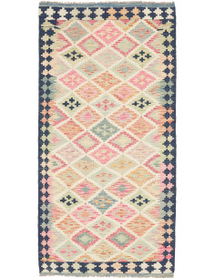 Rug Kilim Afghanistan yellow grey 96x195