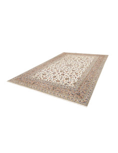 Hand Made Rug Kashan Persia 250x360 Cream White 2