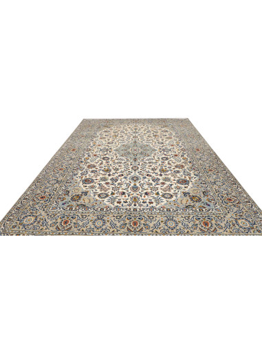 Rug Kashan Persia beige grey 272x367