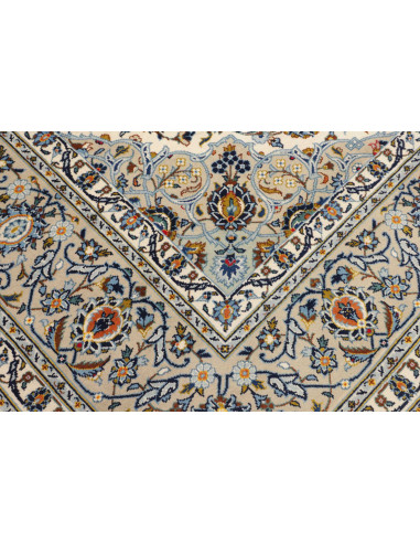 Rug Kashan Persia beige grey 272x367