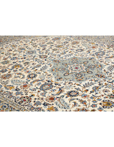 Rug Kashan Persia beige grey 272x367