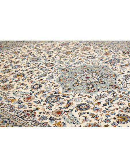 Rug Kashan Persia beige grey 272x367