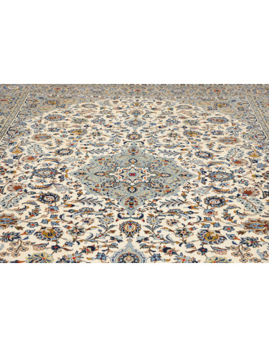 Rug Kashan Persia beige grey 272x367