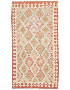 Rug Kilim Afghanistan yellow brown 102x192