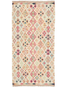 Rug Kilim Afghanistan yellow brown 100x203