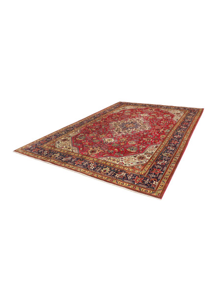 Tappeto Tabriz Persia marrone giallo 253x348