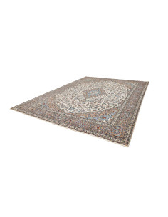 Hand Made Rug Kashan Persia 305x395 Cream Light 2