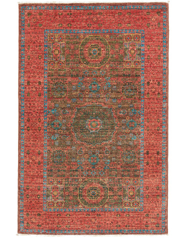 Tappeto Mamlouk Pakistan 81x120 Rosso Terracott