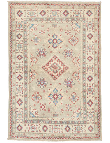 Tappeto Kazak Afghanistan 103x153 Grigio Verde