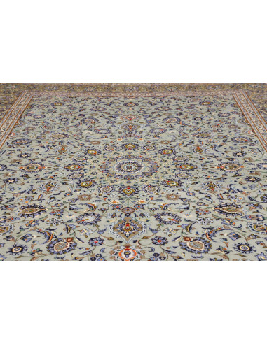 Tappeto Originale Kashan Persia 290x374 Verde A