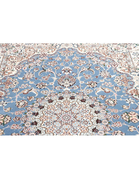 Hand Made Rug Nain 9la Persia 153x255 Sky Blue