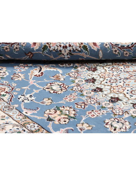 Hand Made Rug Nain 9la Persia 153x255 Sky Blue