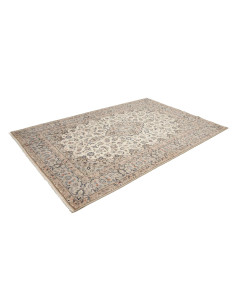 Hand Made Rug Kashan Persia 193x298 Cream Blue 2