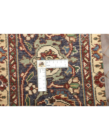 Hand Made Rug Tabriz Persia 200x305 Dark Blue R