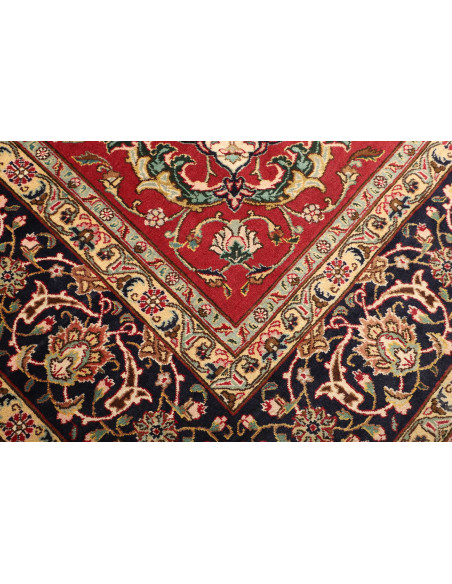 Hand Made Rug Tabriz Persia 305x400 Red Blue