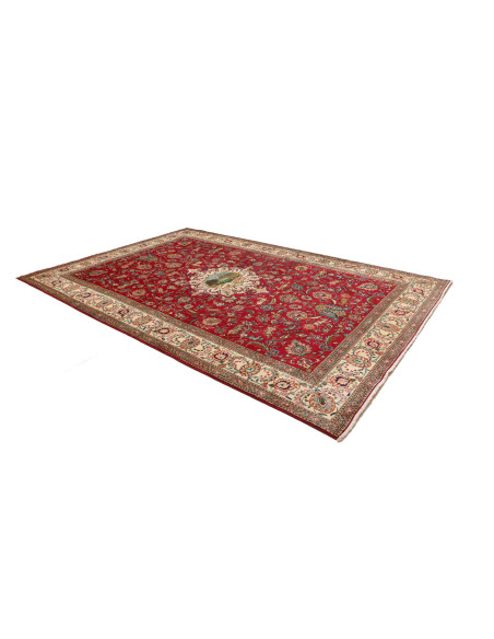 Hand Made Rug Tabriz Persia 242x343 Red Cream