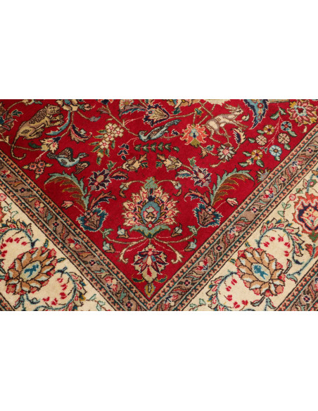 Hand Made Rug Tabriz Persia 242x343 Red Cream